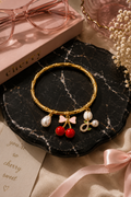 Cerise Charm Bangle