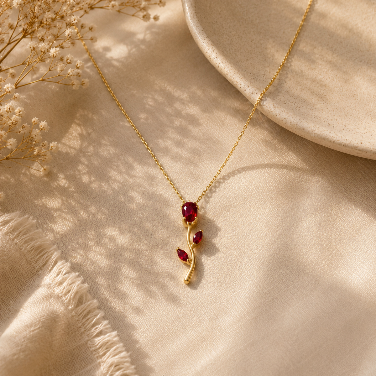 Crimson Vine Necklace