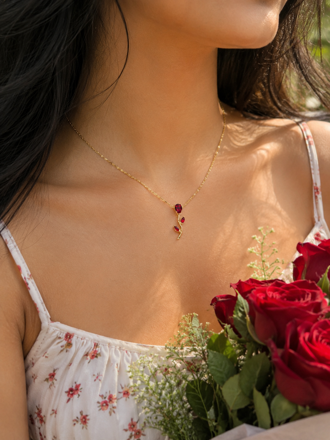 Crimson Vine Necklace