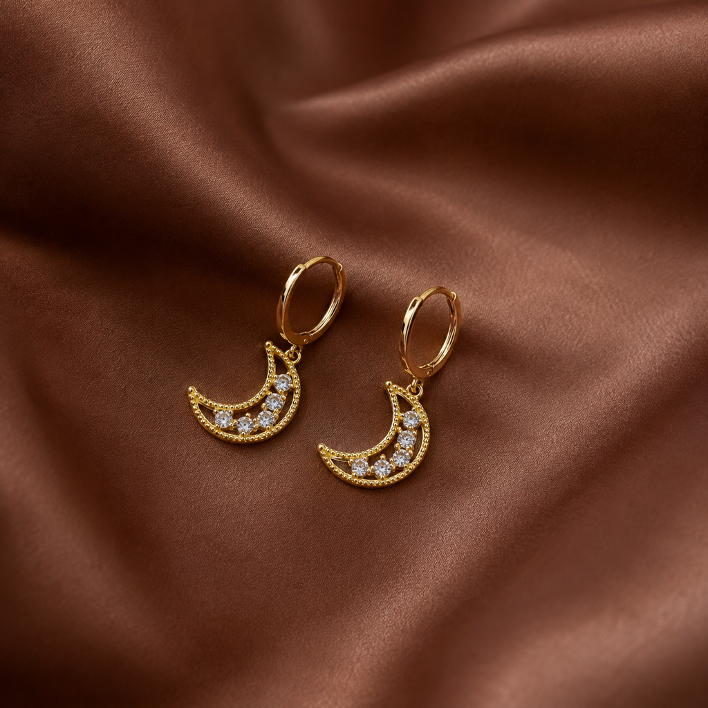 Crescent Glow Hoops