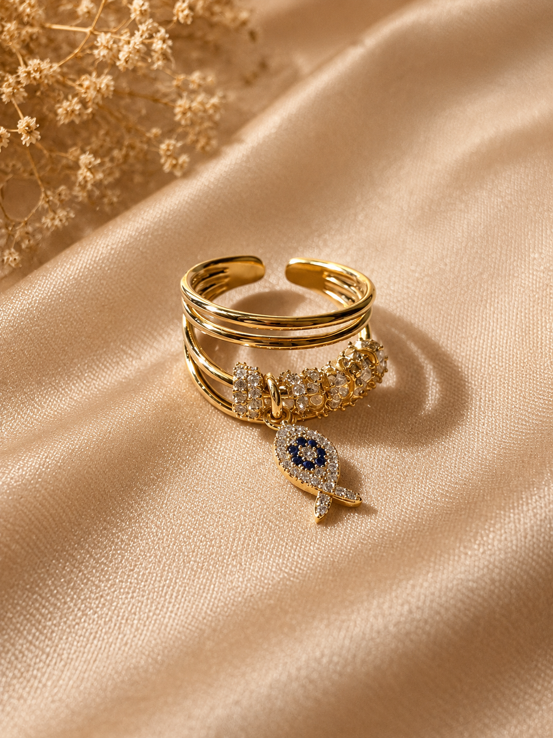 Elysian Eye Charm Ring