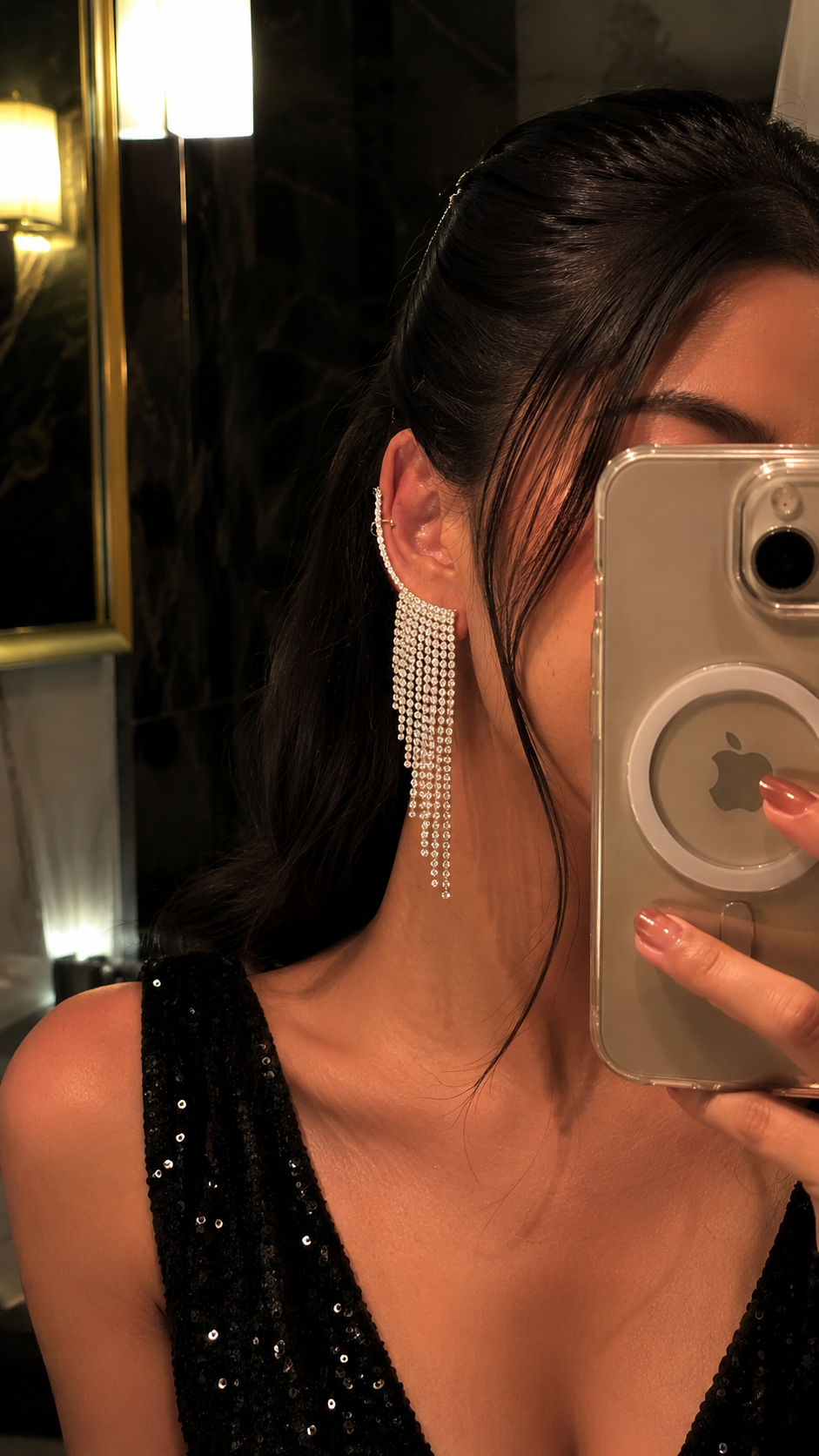 Starlight Cascade Ear Cuff (one ear only)